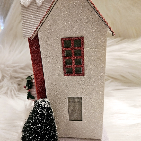 Vintage Large Christmas Putz Cardboard House - Picture 3 of 12